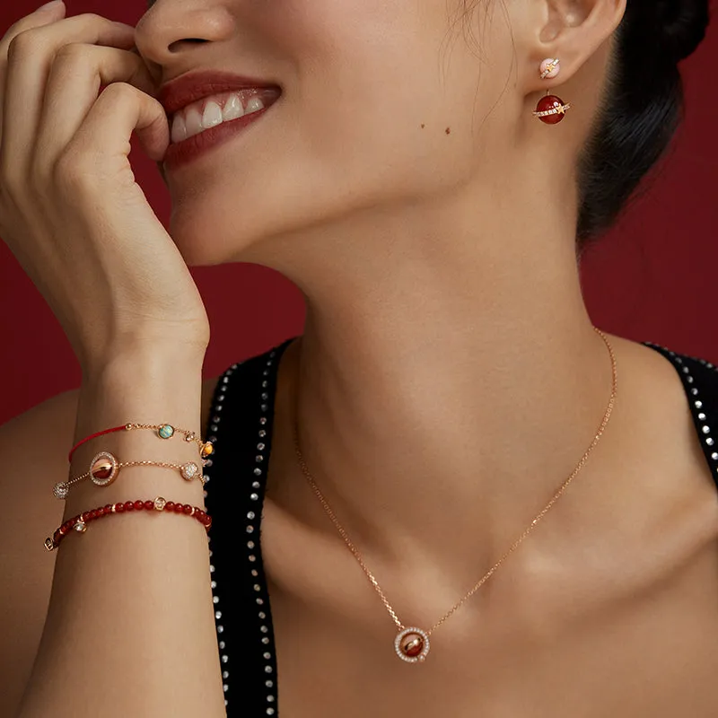 Heliocentric Carnelian Earrings in Special Limited Edition Box sold by Lola Rose product image thumbnail 5