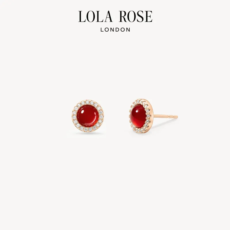 Heliocentric Red Carnelian Earrings sold by Lola Rose