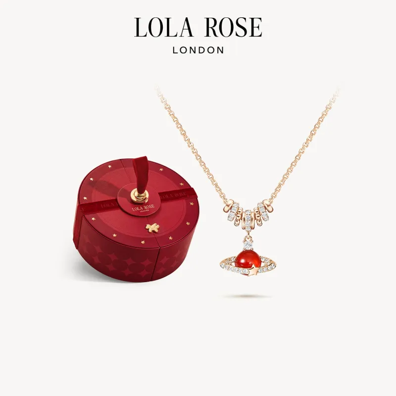 Heliocentric Red Carnelian Necklace in Special Limited Edition Box sold by Lola Rose
