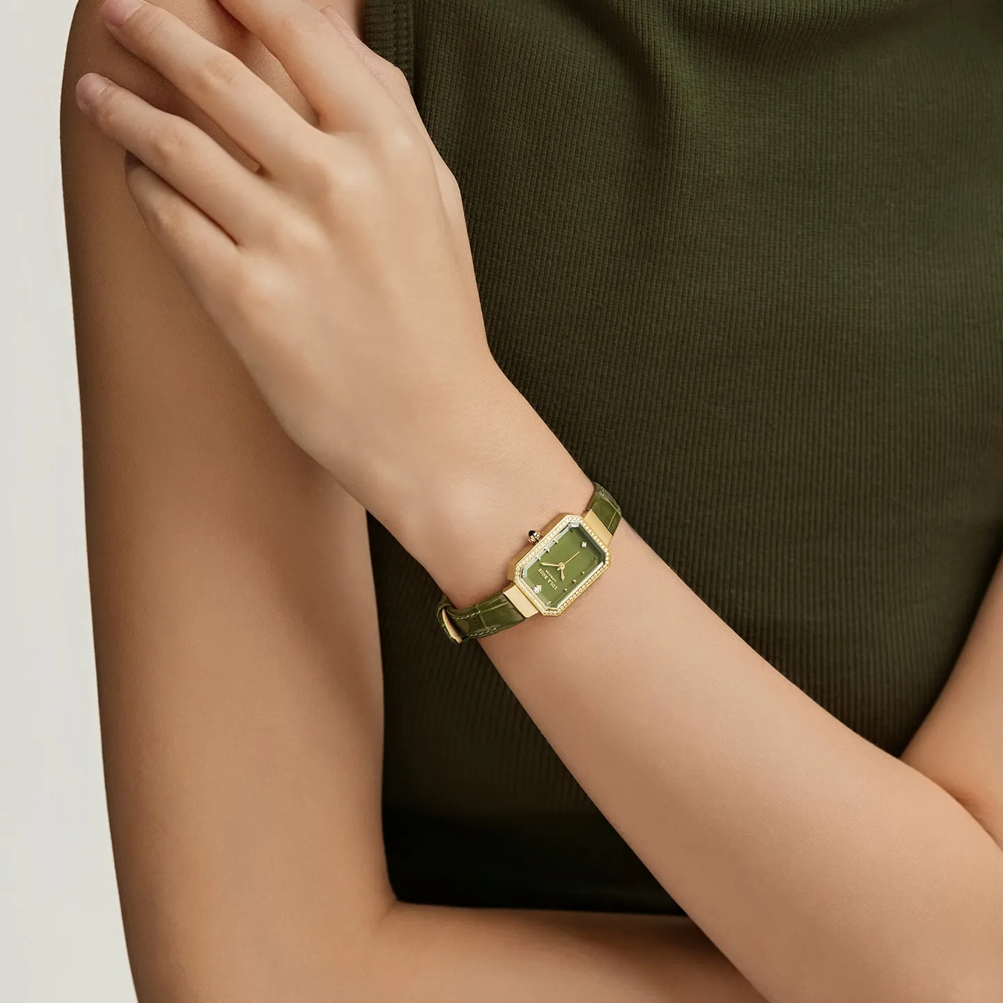 New Ms. Lola Green Onyx Watch with Two Strap Set sold by Lola Rose product image thumbnail 4