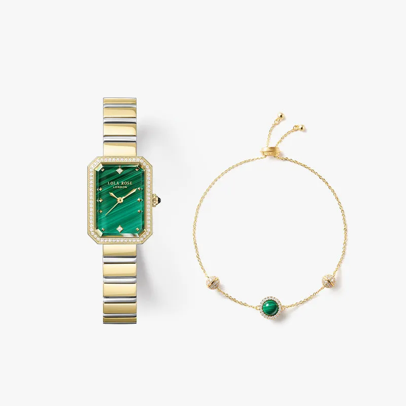 New Ms. Lola Malachite Watch & Bracelet Gift Set sold by Lola Rose