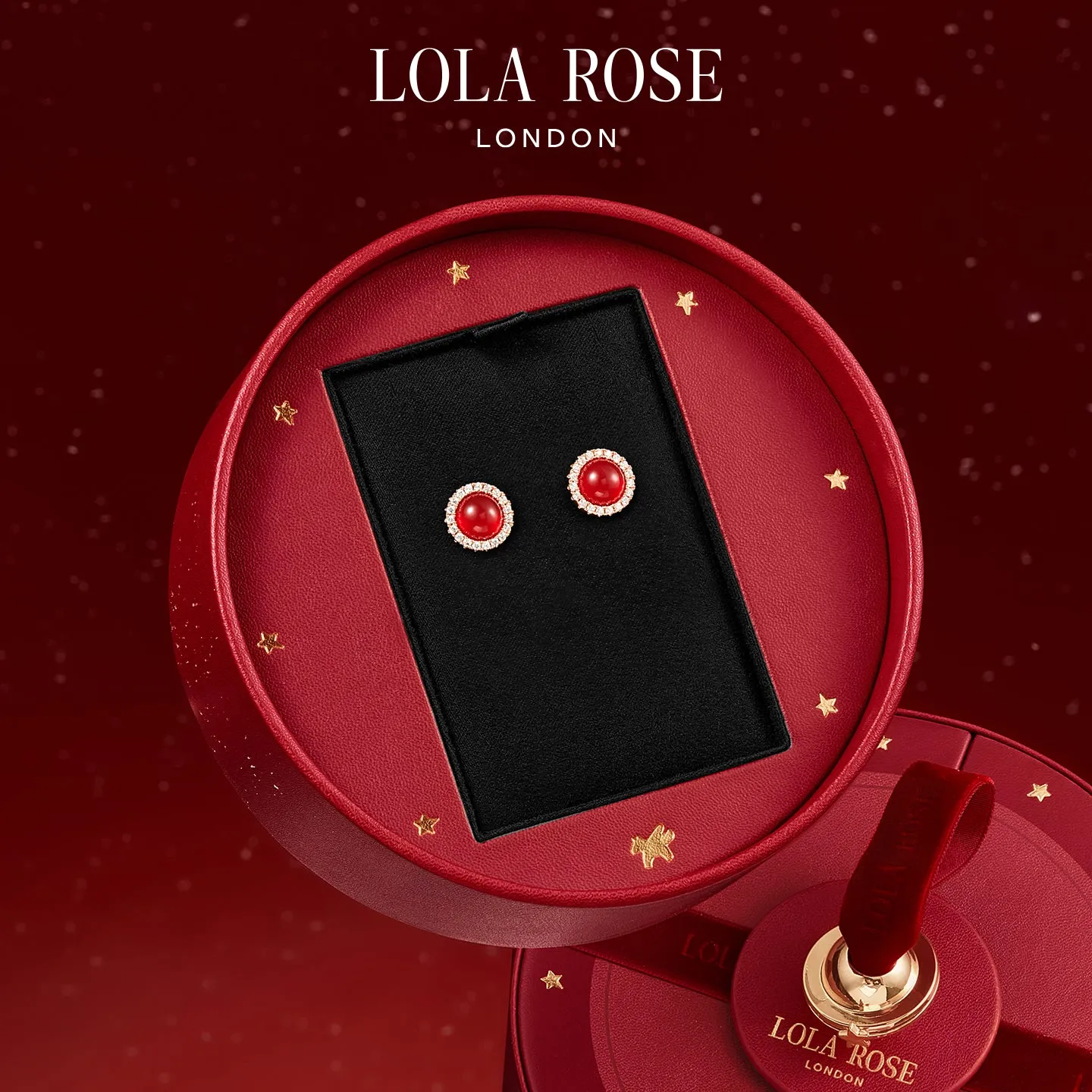 Heliocentric Red Carnelian Earrings in Special Limited Edition Box sold by Lola Rose product image thumbnail 3