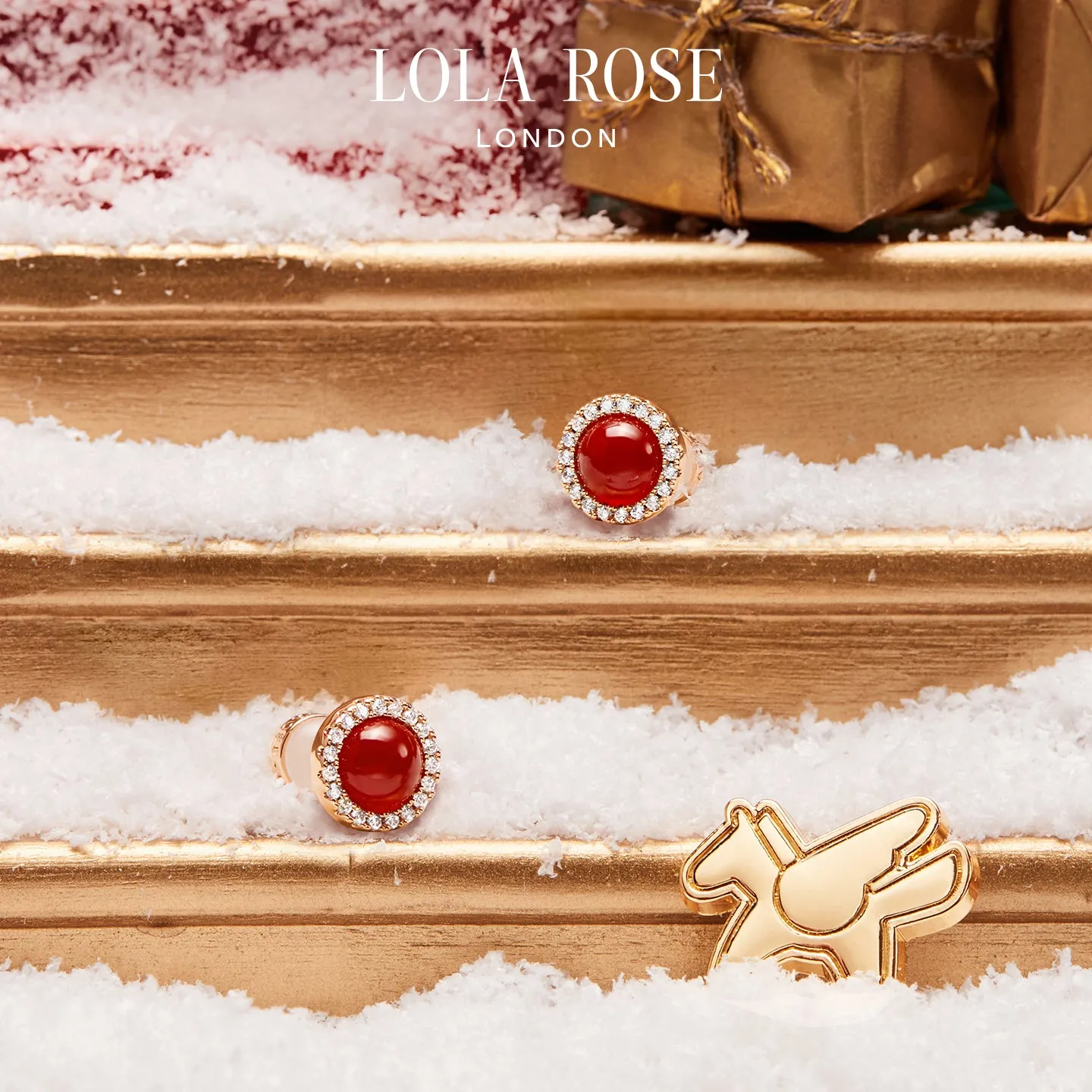 Heliocentric Red Carnelian Earrings in Special Limited Edition Box sold by Lola Rose product image thumbnail 5