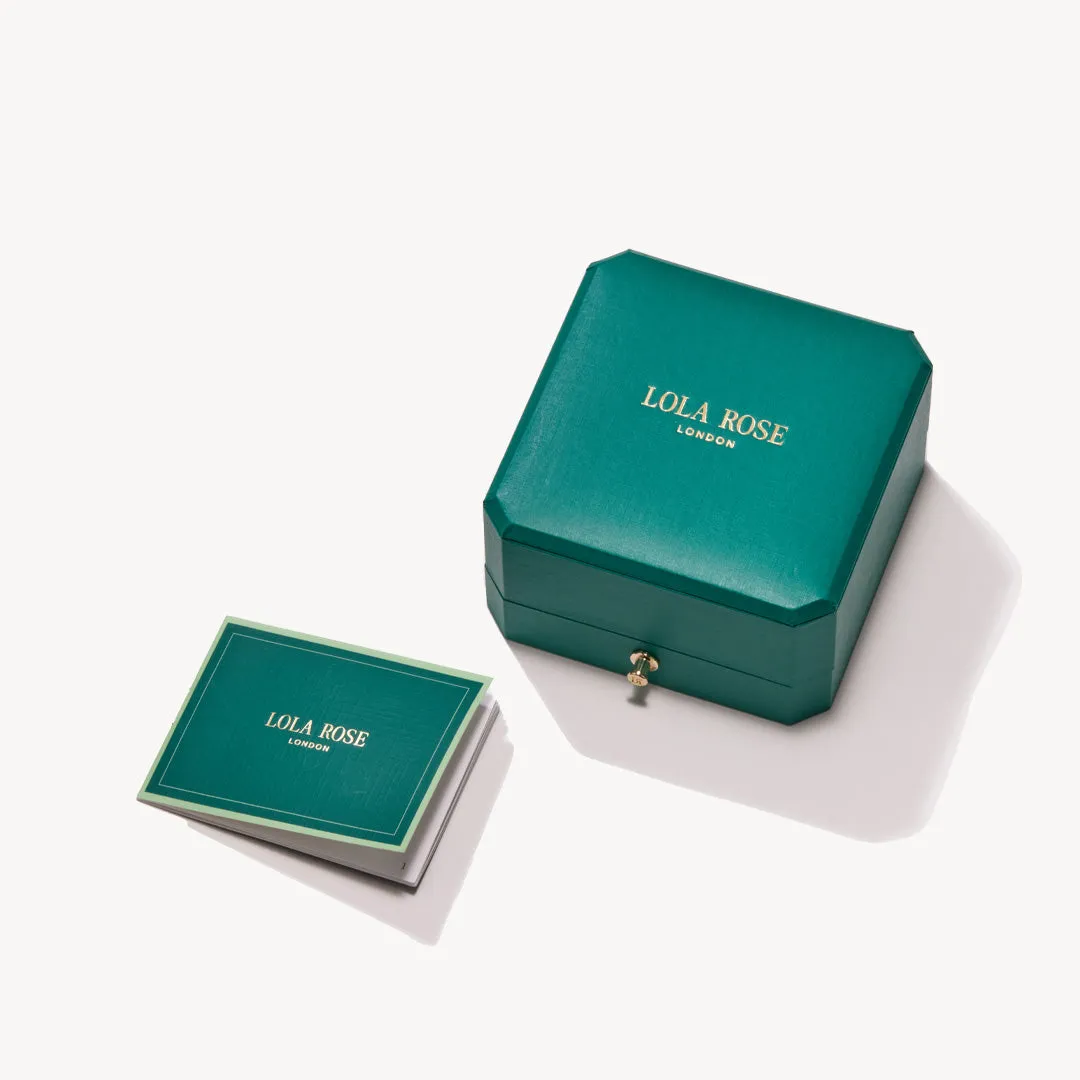 Red Carnelian Bead Necklace, 2-leaf motif sold by Lola Rose product image thumbnail 5