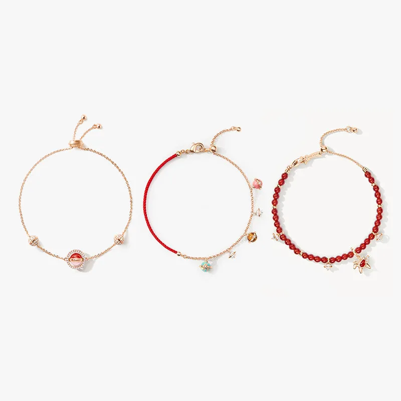 Tiger Eye, Opal & Rhodonite Bracelet Gift Set sold by Lola Rose