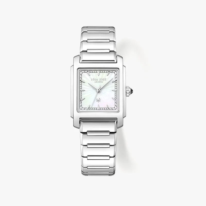 Urban Square Mother-of-Pearl Watch in Special Limited Edition Box sold by Lola Rose