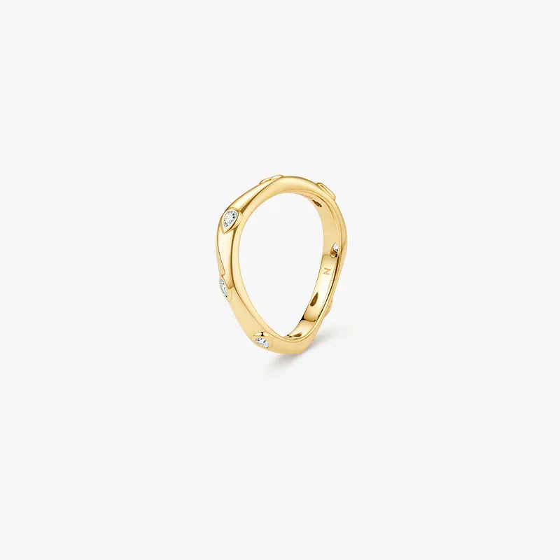 Vyne Zircon Drop Ring made by Lola Rose