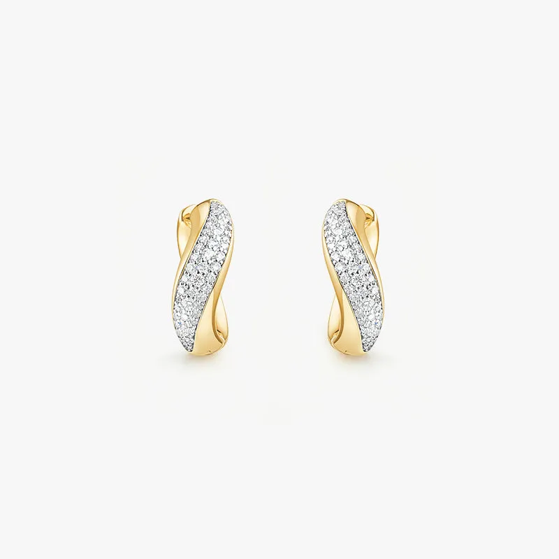 Vyne Zircon Mini Hoop Earrings made by Lola Rose