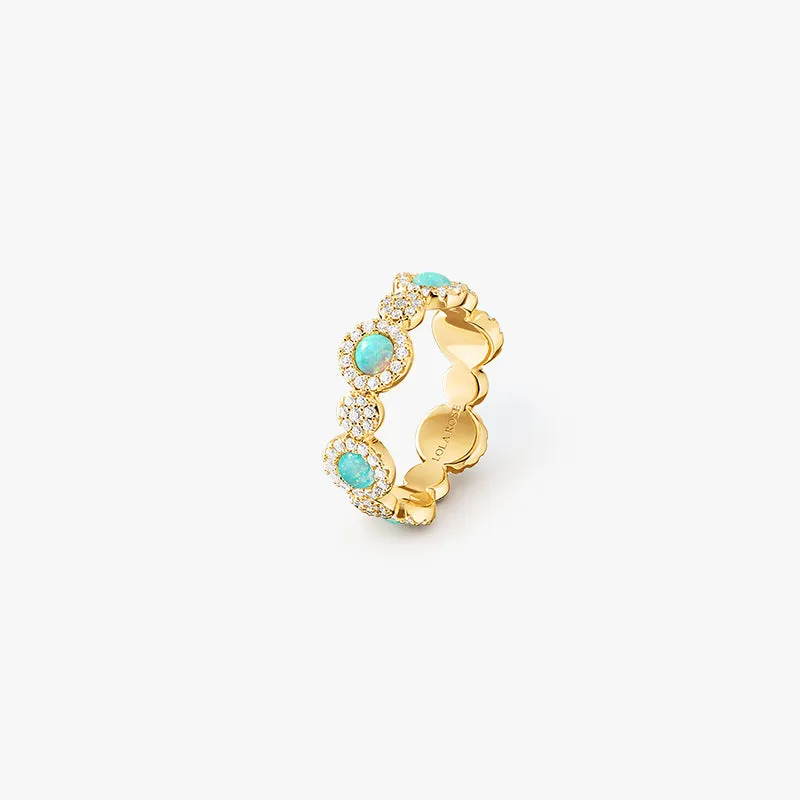 Heliocentric Opal Ring made by Lola Rose