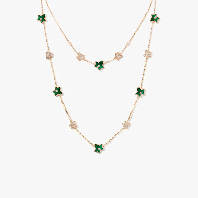 Malachite Bead 2-Piece Necklace Gift Set made by Lola Rose