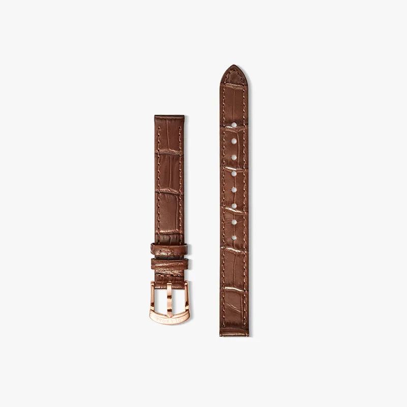 Red-brown Leather Strap made by Lola Rose