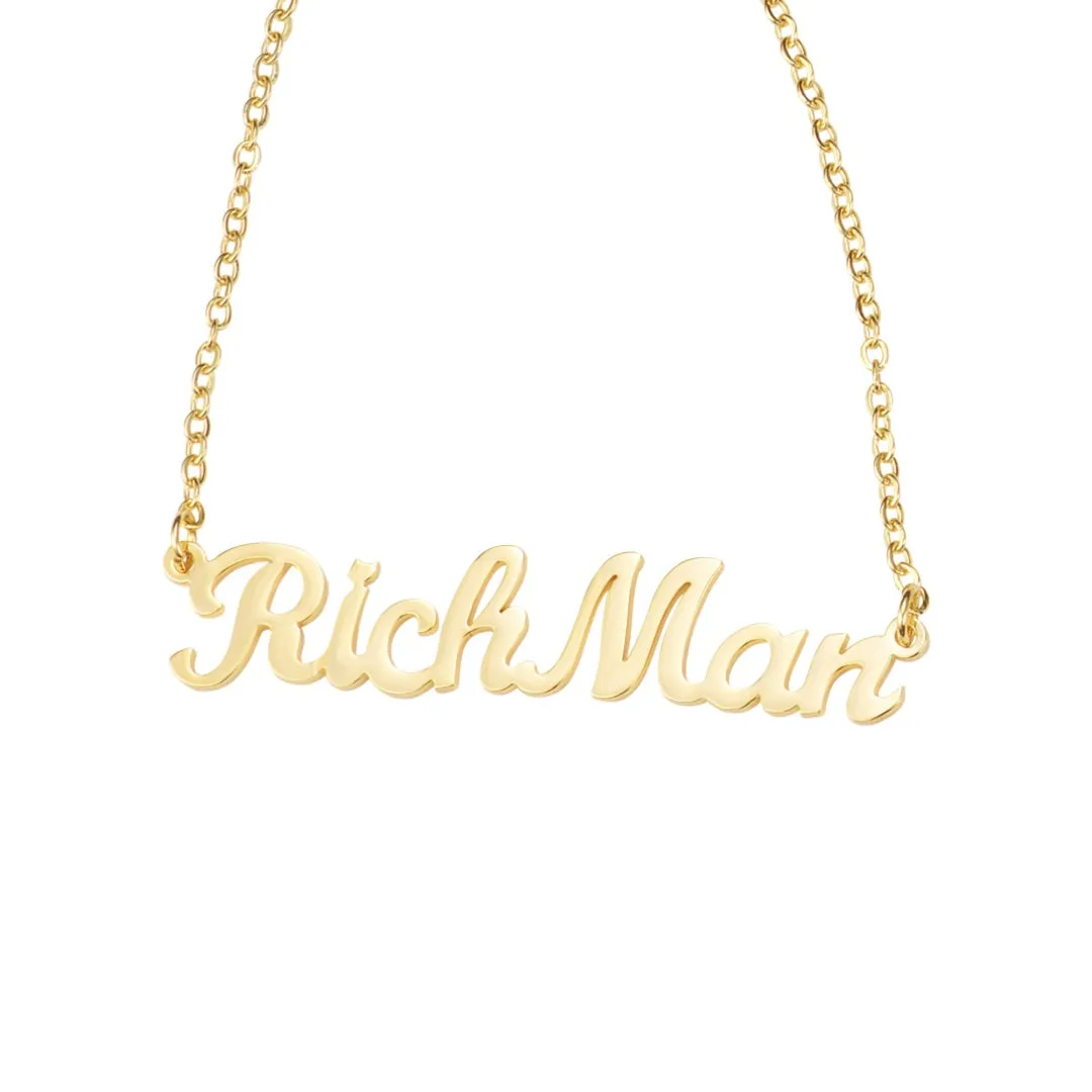 Custom Nameplate Necklaces sold by Mad Fine product image thumbnail 2