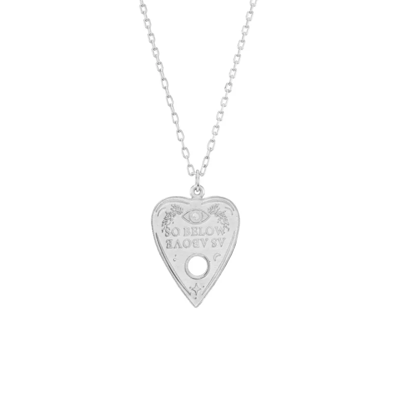 Silver Ouija Board Slider Necklace sold by Mad Fine