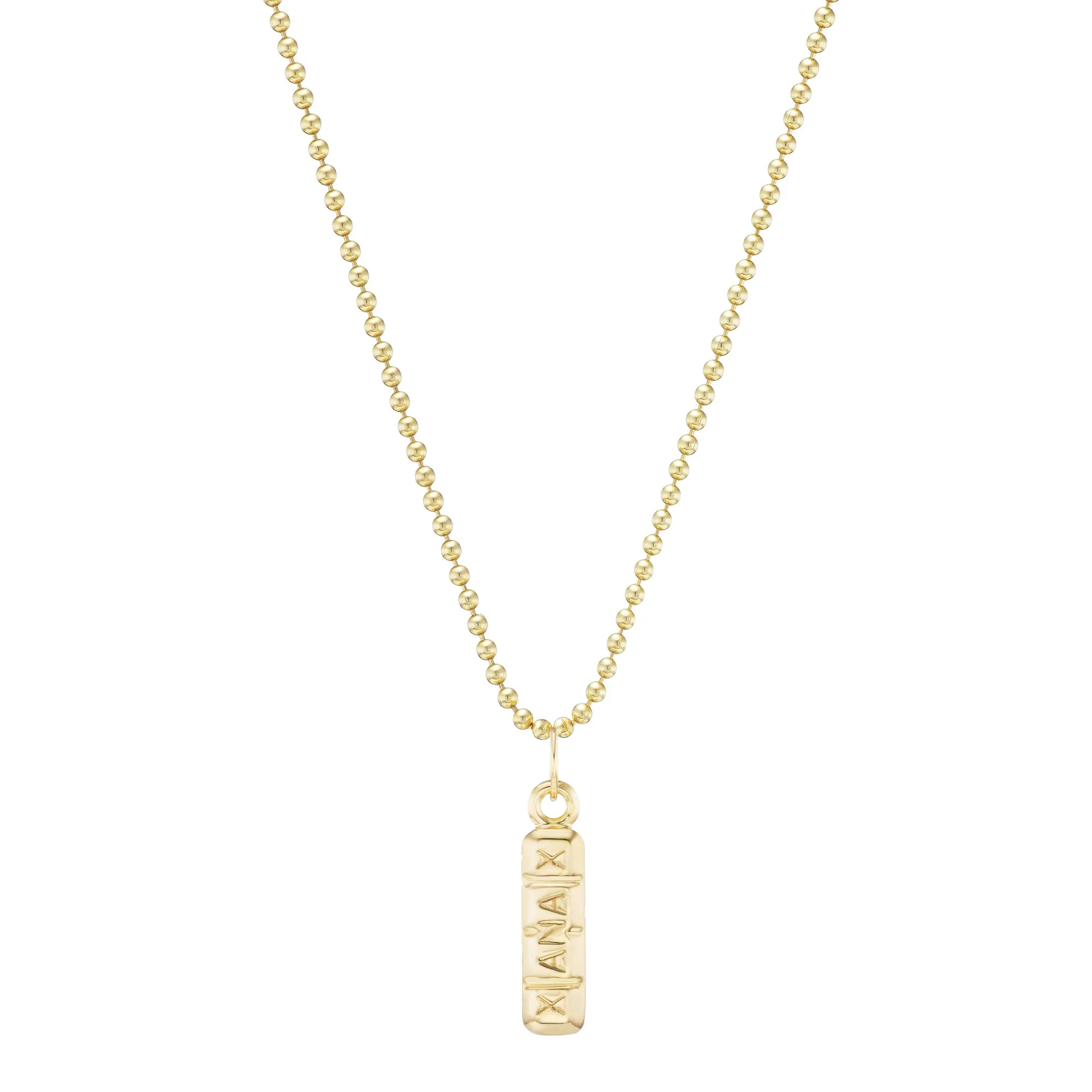 Gold Xanax Bar Pendant sold by Mad Fine product image thumbnail 2