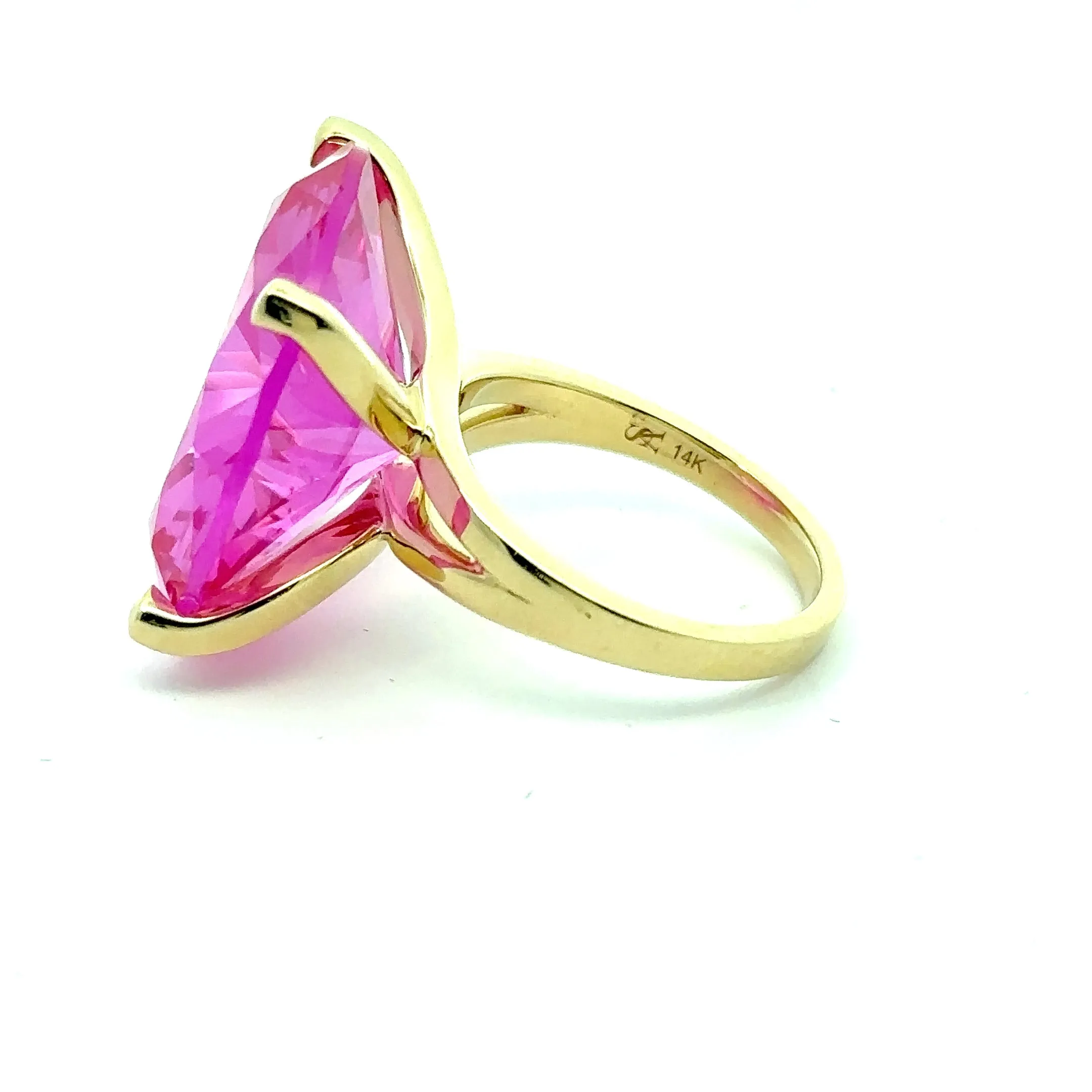 Large Pink Topaz Cocktail Ring sold by Mad Fine product image thumbnail 2