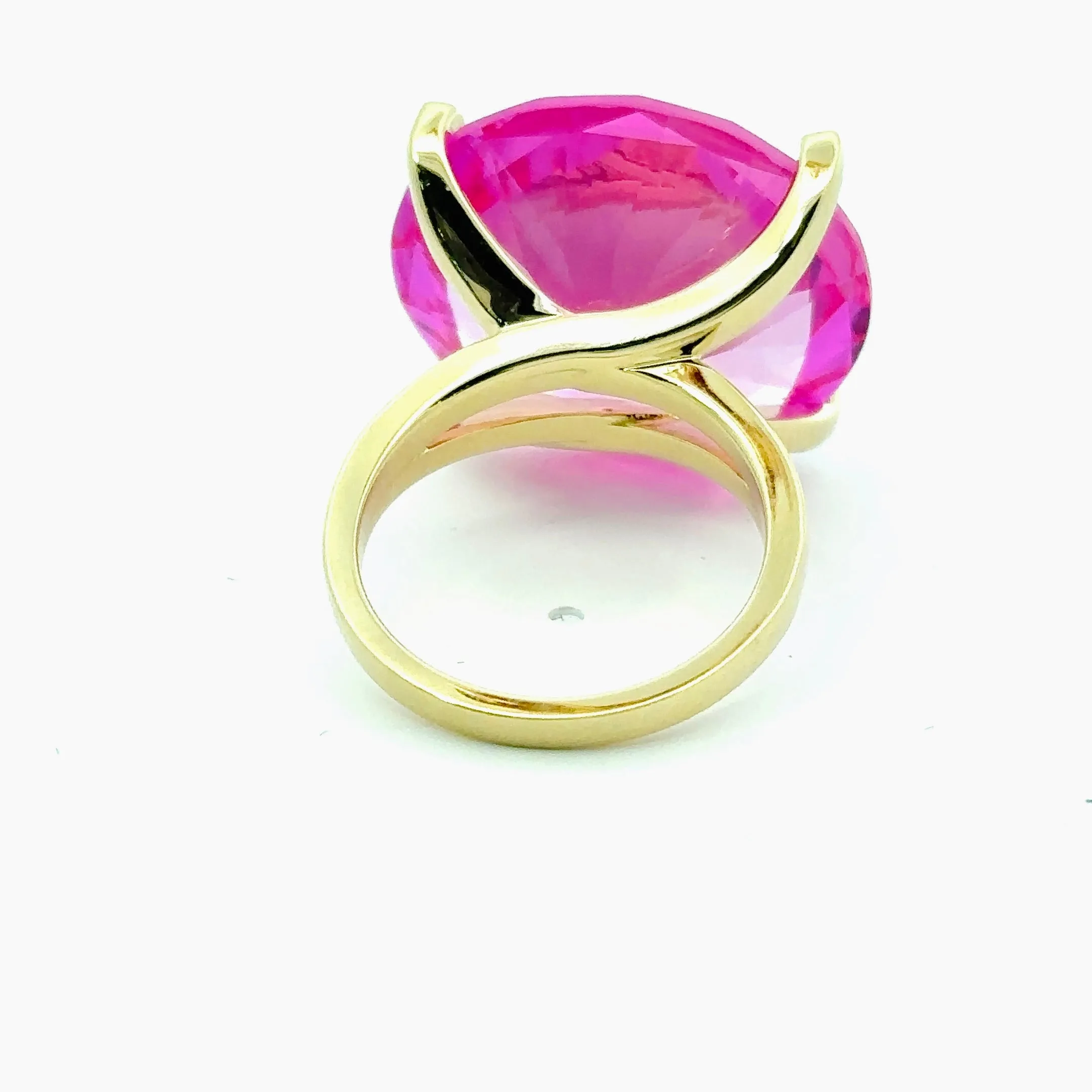 Large Pink Topaz Cocktail Ring sold by Mad Fine product image thumbnail 3