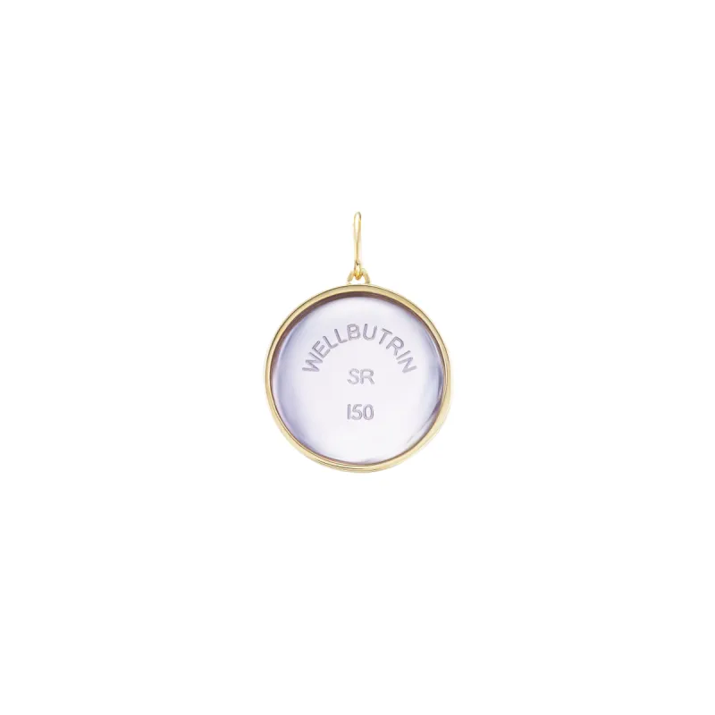 Lavender Wellbutrin Pendant sold by Mad Fine
