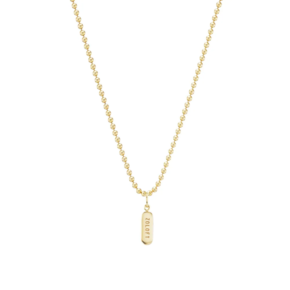 Gold Zoloft Necklace sold by Mad Fine product image thumbnail 2
