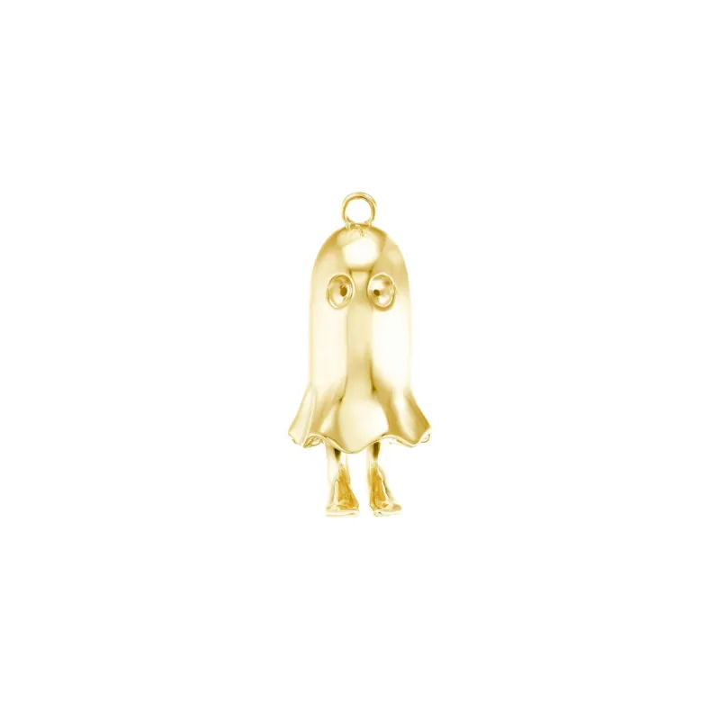 Cute Gold Ghost Pendant sold by Mad Fine