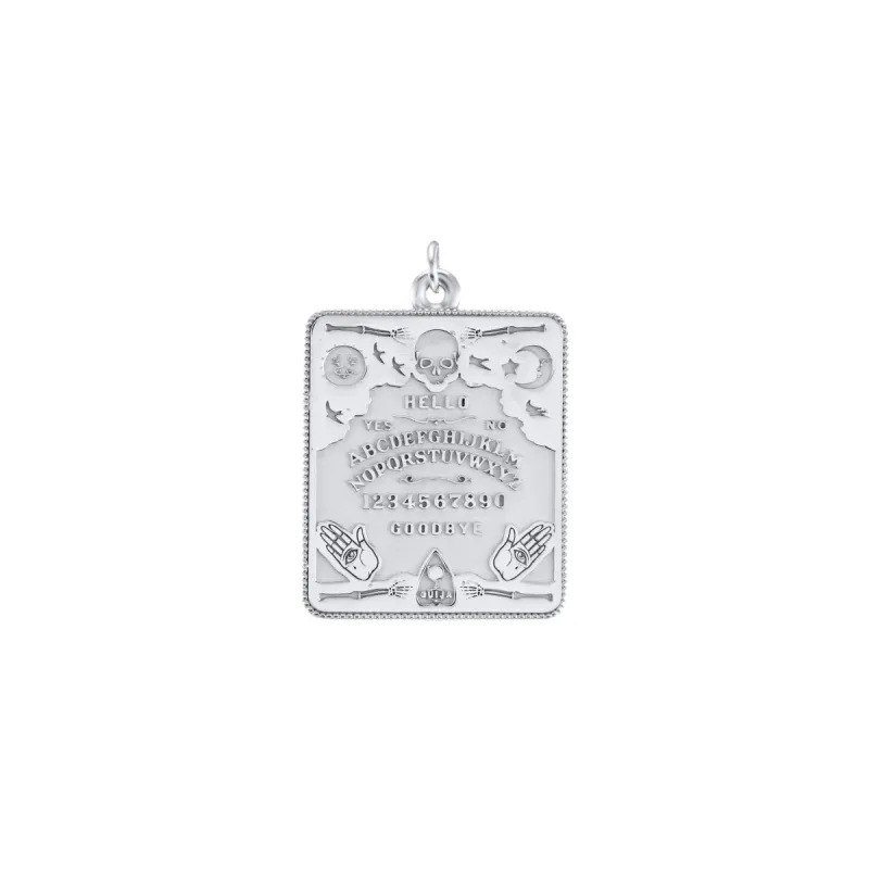 Silver Large Ouija Board Pendant sold by Mad Fine