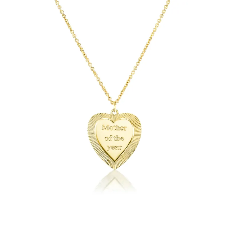 Gold "Mother of the Year" Necklace sold by Mad Fine