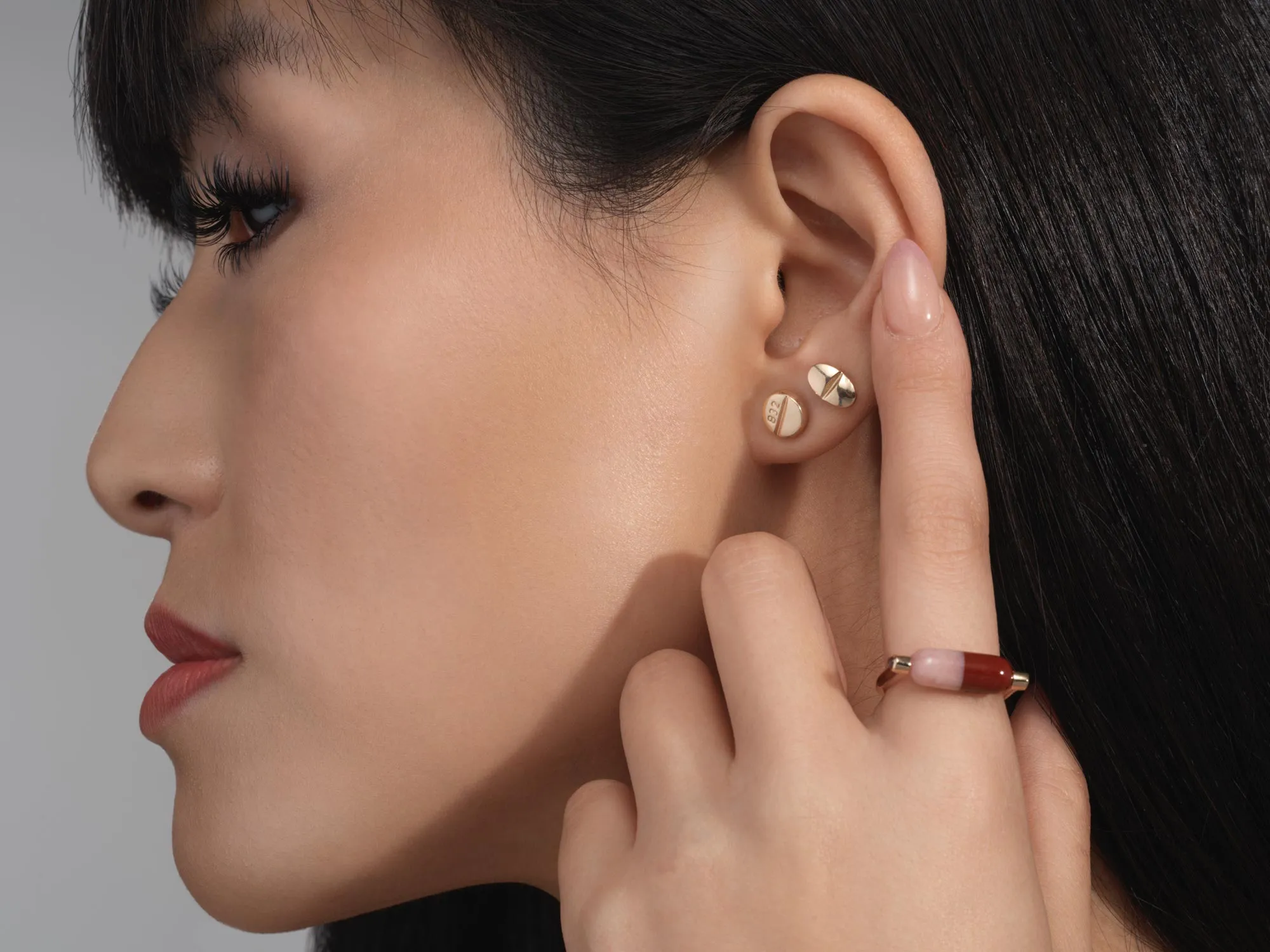 Gold Benzo Studs sold by Mad Fine product image thumbnail 5