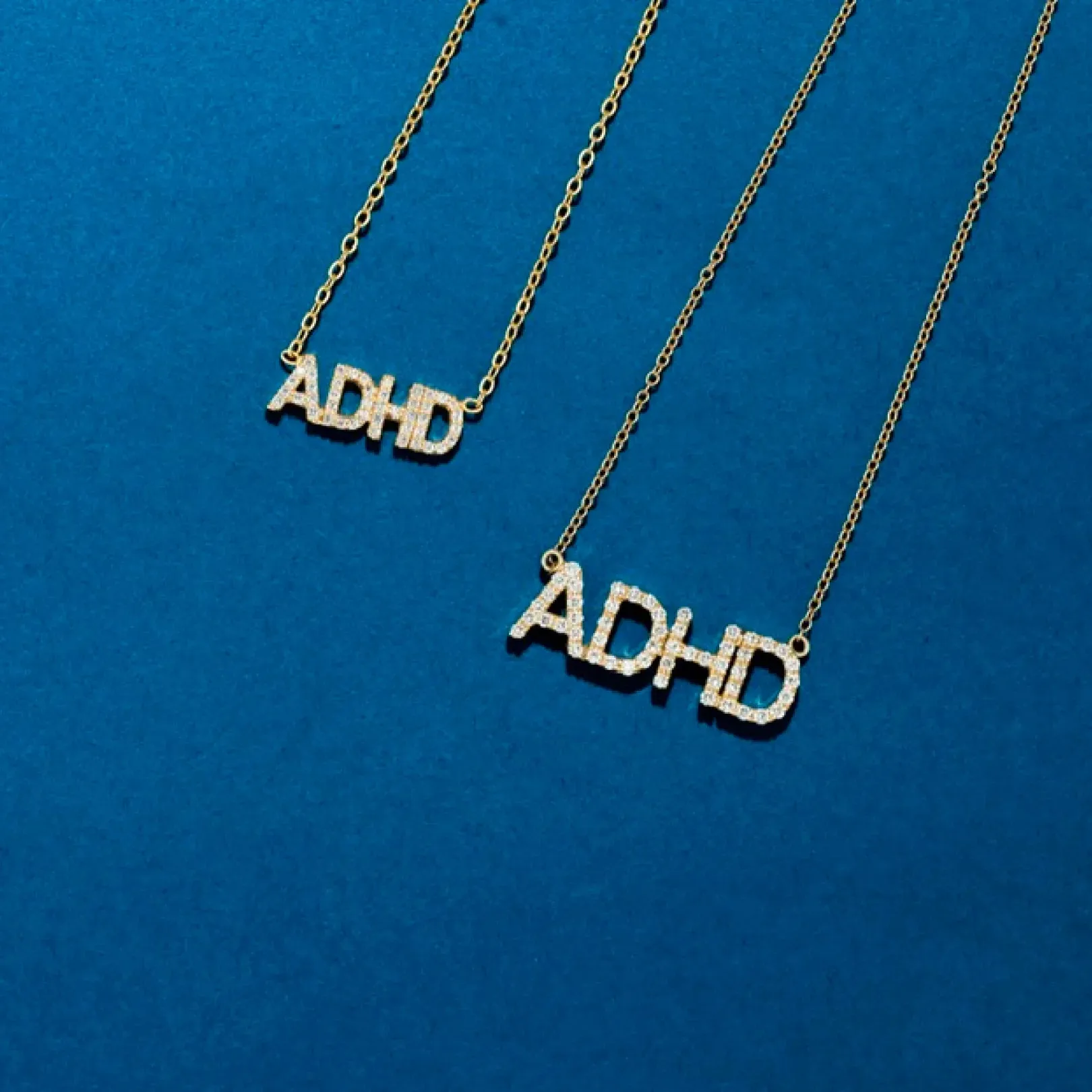Mini "ADHD" Diamond Nameplate sold by Mad Fine product image thumbnail 2