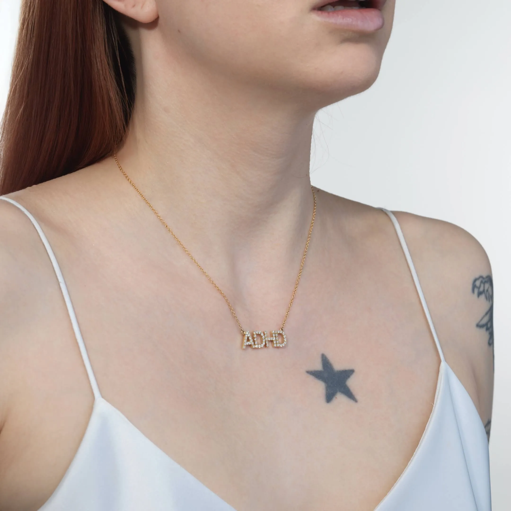 "ADHD" Diamond Nameplate sold by Mad Fine product image thumbnail 2