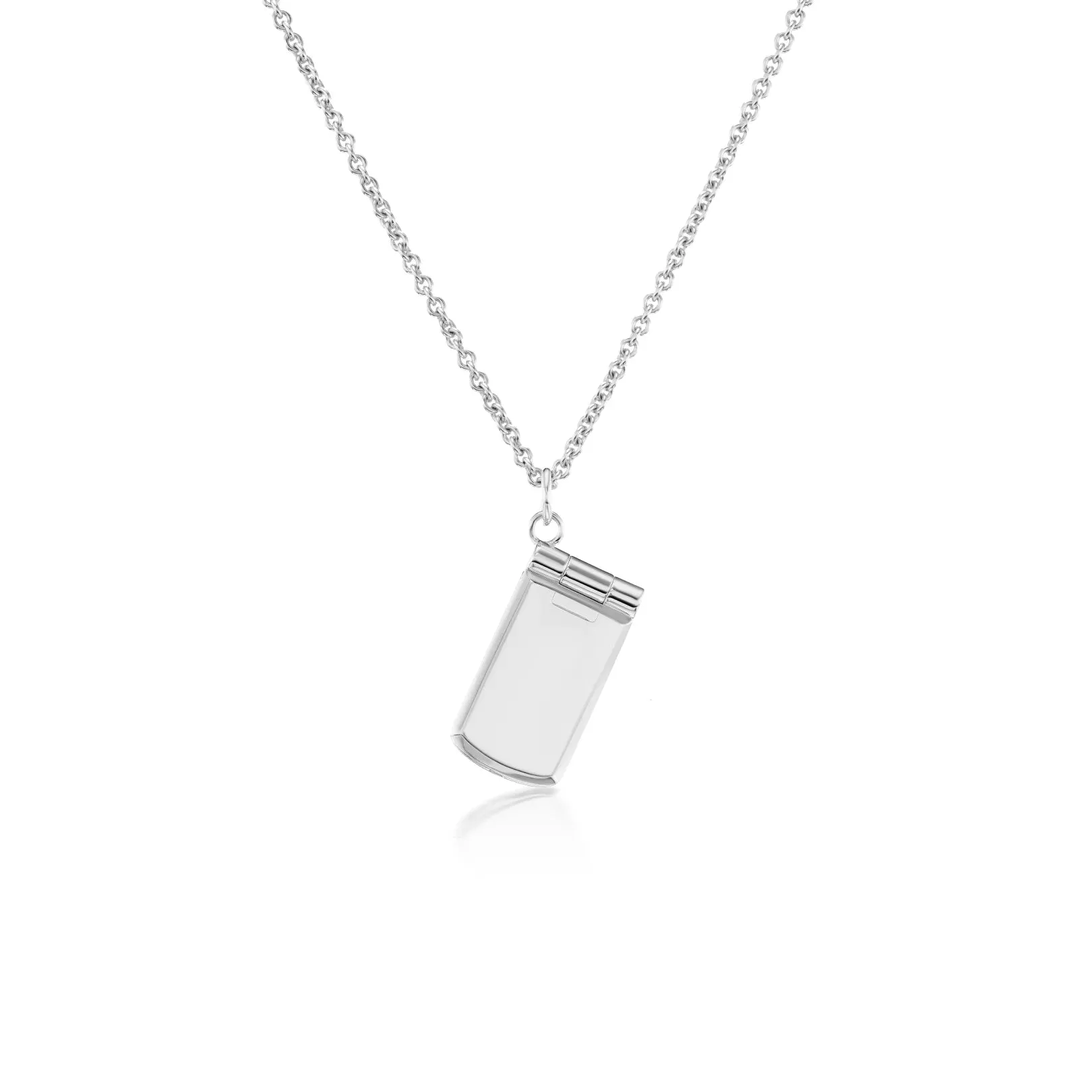 Silver Flip Phone Pendant sold by Mad Fine product image thumbnail 2