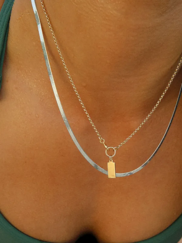 Sterling Silver Herringbone Chain sold by OXB