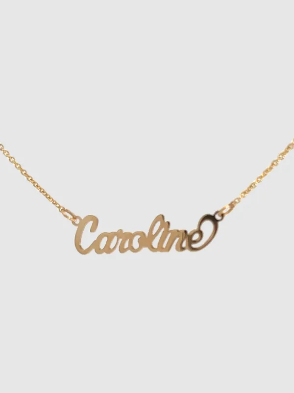 Custom Nameplate Necklace sold by OXB