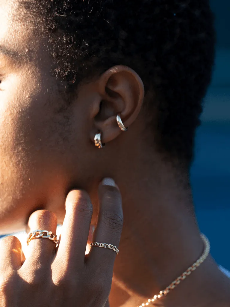 Huggie Hinge Hoops sold by OXB product image thumbnail 2