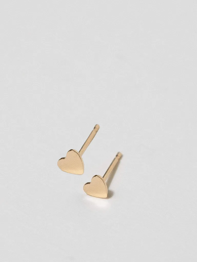 Tiny Heart Studs sold by OXB