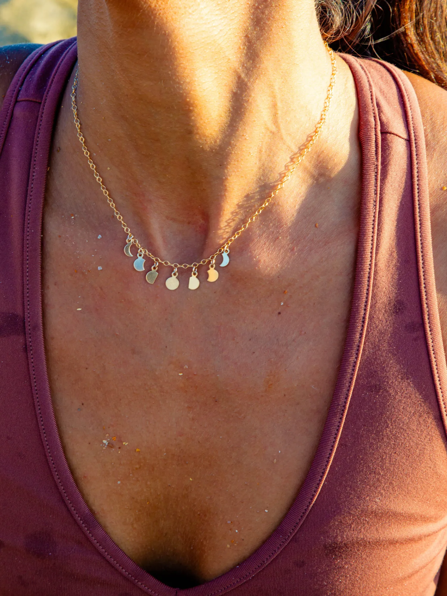 Moon Phase Necklace sold by OXB product image thumbnail 2