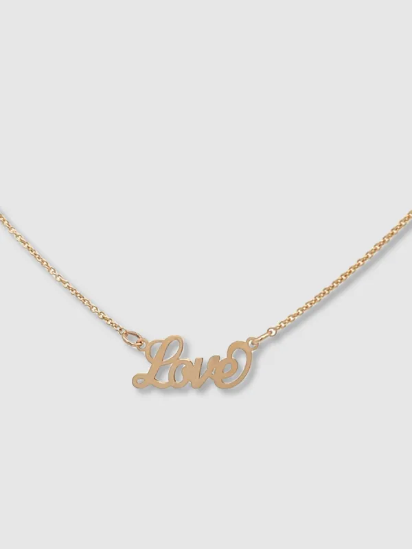 Love Necklace, 14k Gold sold by OXB