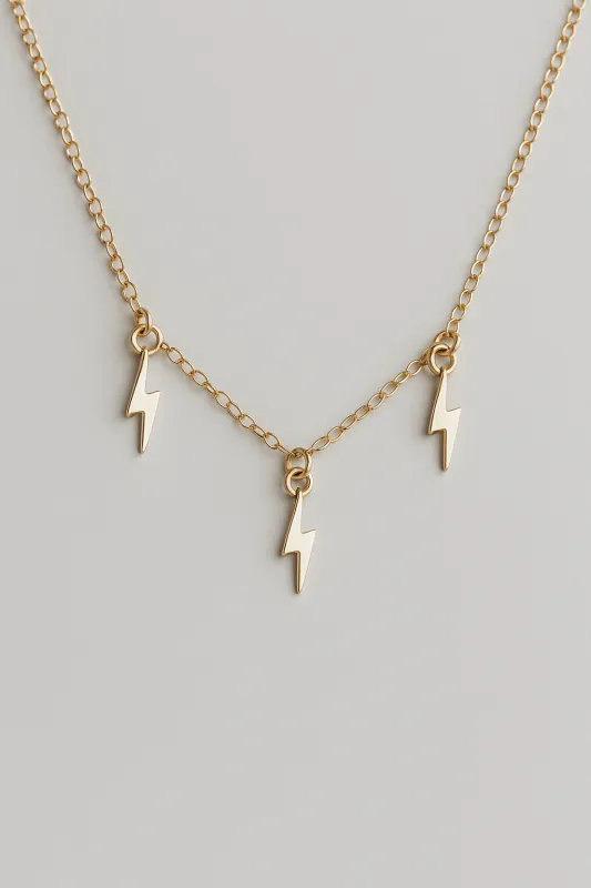 Bolt Charm Necklace sold by OXB