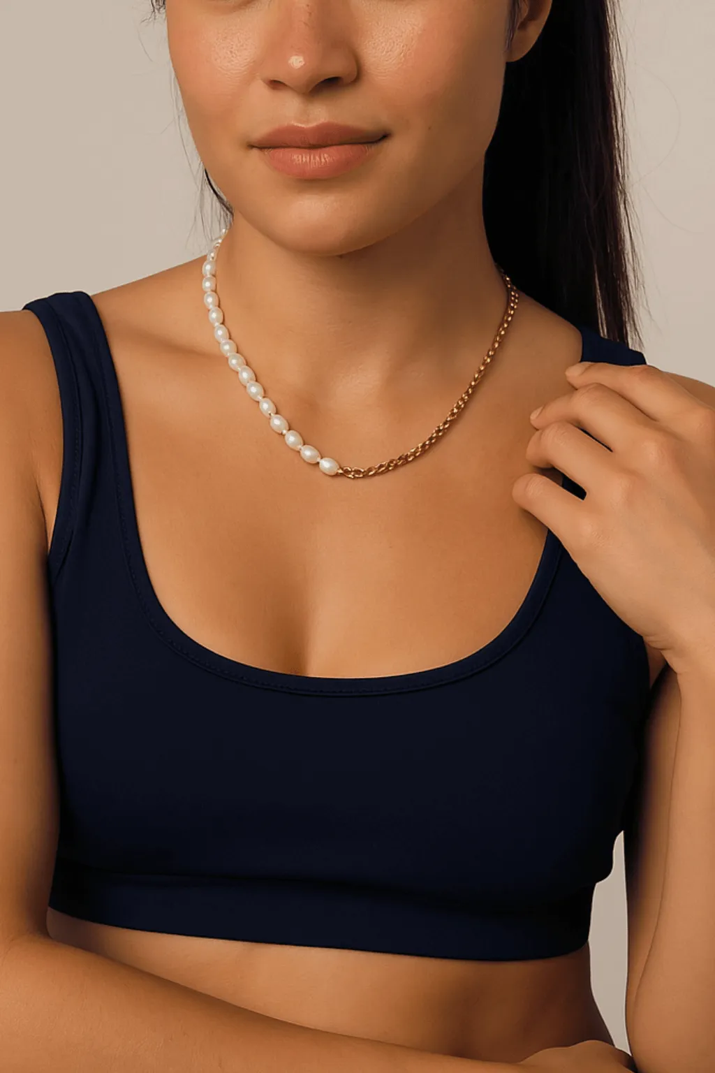 Pearl Halfcourt Necklace sold by OXB product image thumbnail 2