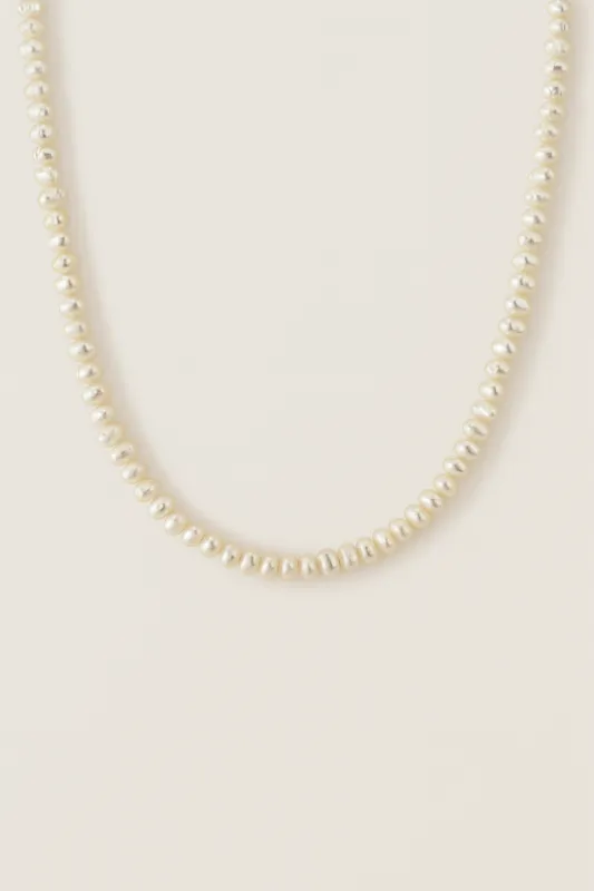Tiny Pearl Necklace sold by OXB