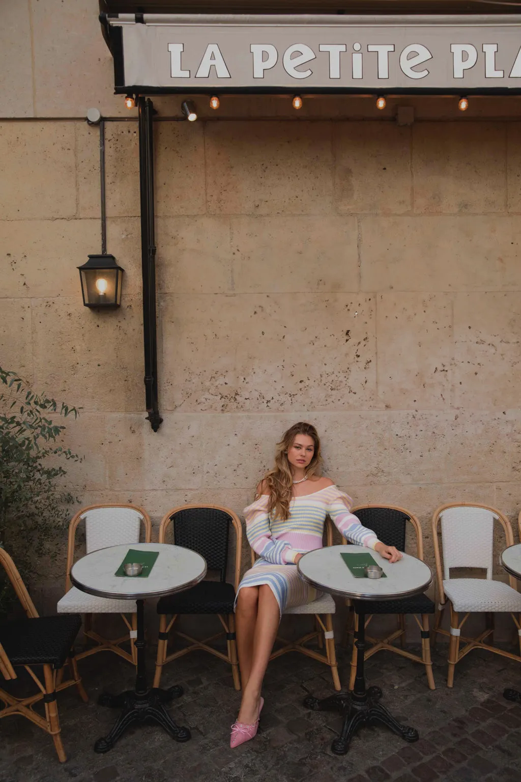 Almost Perfect Knit Dress - Pastel Stripes sold by Pheme Paris product image thumbnail 5