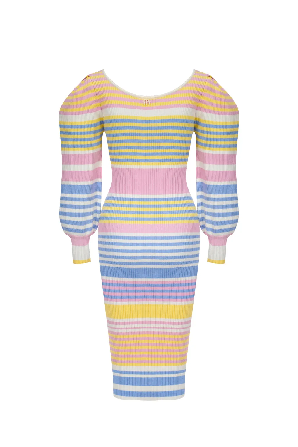 Almost Perfect Knit Dress - Pastel Stripes sold by Pheme Paris product image thumbnail 3