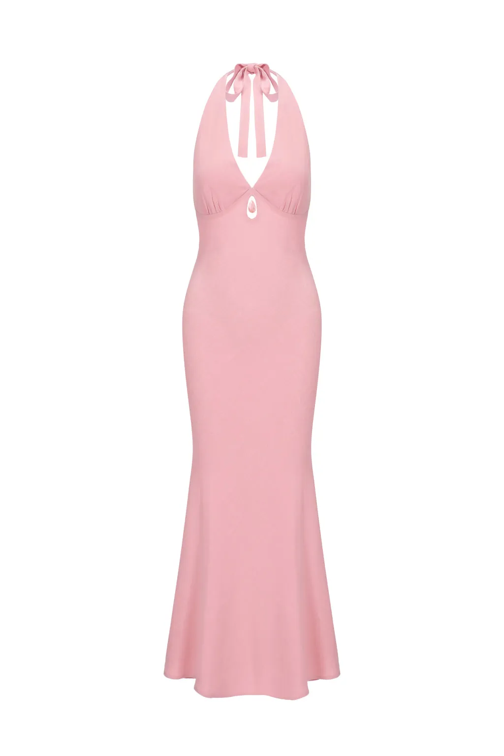 Open-back crystal embellished midi dress - Powder pink sold by Pheme Paris product image thumbnail 2