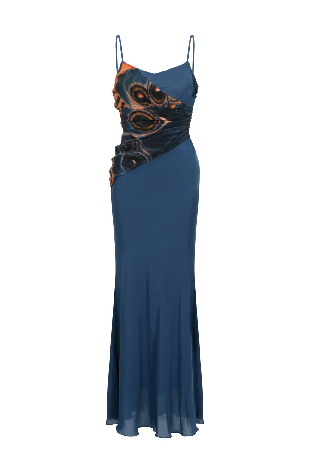 Long pleated dress with butterfly print sold by Pheme Paris product image thumbnail 2