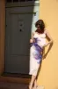 Orchid print tulle midi skirt sold by Pheme Paris