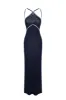 Arrow knit dress - navy blue sold by Pheme Paris