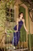 Arrow knit dress - navy blue sold by Pheme Paris
