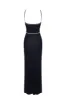 Arrow knit dress - navy blue sold by Pheme Paris