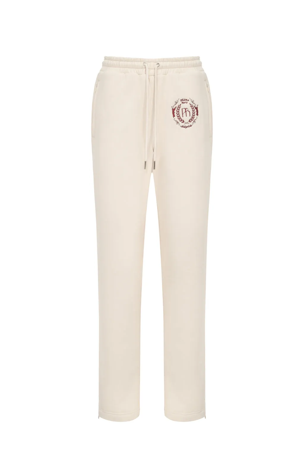 Embroidered cotton blend jersey sweatpants - beige sold by Pheme Paris product image thumbnail 2