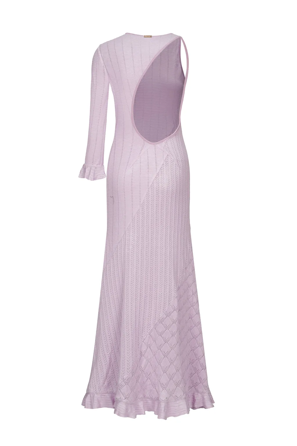 Open-back Maxi Knit Dress Lilac sold by Pheme Paris product image thumbnail 3