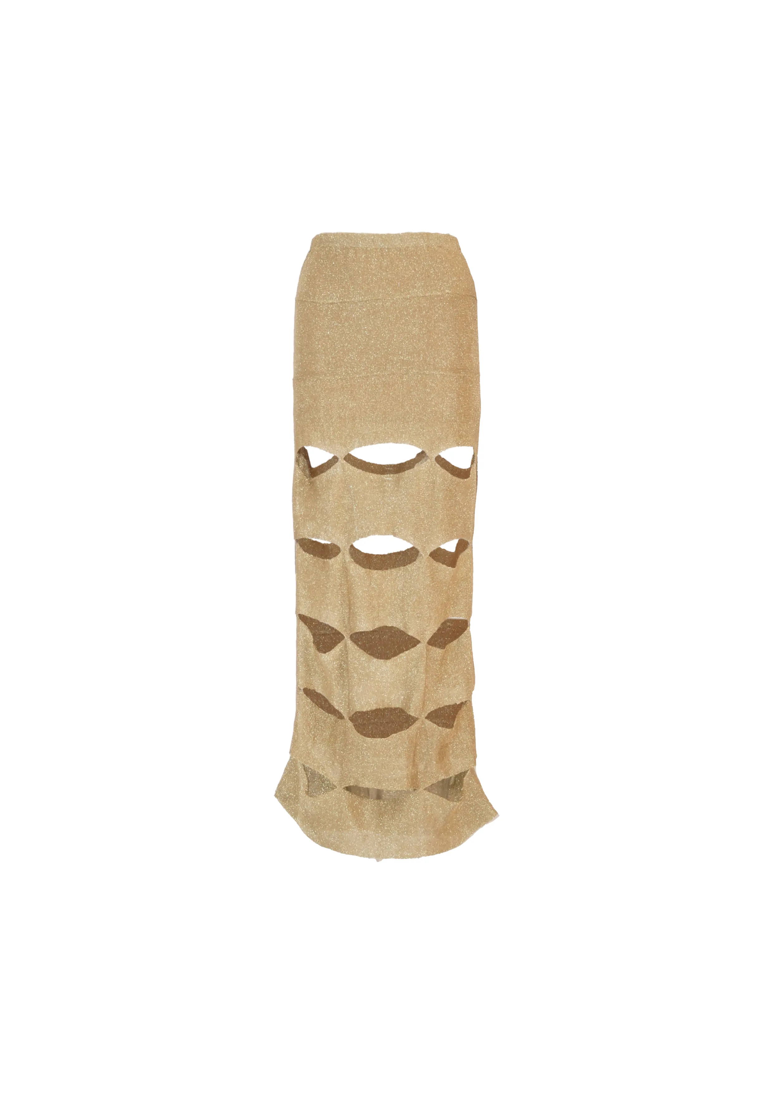 Gold Metallic Knit Skirt sold by Pheme Paris product image thumbnail 2