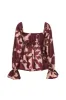 Ruffled floral-print top - Red sold by Pheme Paris